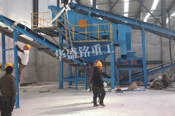 銑刨料破碎篩分設備陜西安裝現場